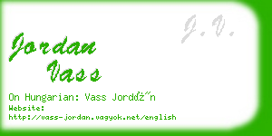 jordan vass business card